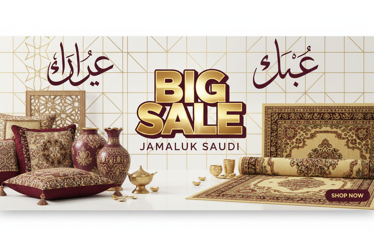 SALE BANNEER FOR JAMALUK SAUDI FO HOME DECOR